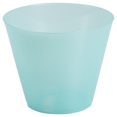 JAM PAPER Plastic Glasses Party Pack, 9 oz Tumblers, Light Teal Blue, 72 Hard Plastic Cups/Pack