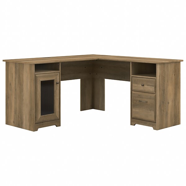 Bush Furniture Cabot 60 L-Shaped Desk, Reclaimed Pine (WC31530K)
