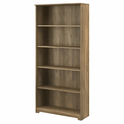 Bush Furniture Cabot 66H 5-Shelf Bookcase with Adjustable Shelves, Reclaimed Pine (WC31566)