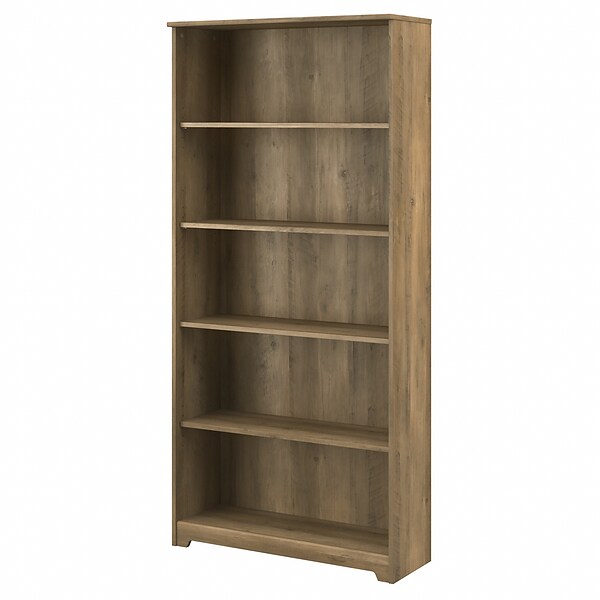 Bush Furniture Cabot 5 Shelf 66H Bookcase, Reclaimed Pine (WC31566-03)