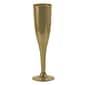 JAM PAPER Plastic Champagne Flutes, 5 1/2 oz, Gold, 20 Glasses/Pack