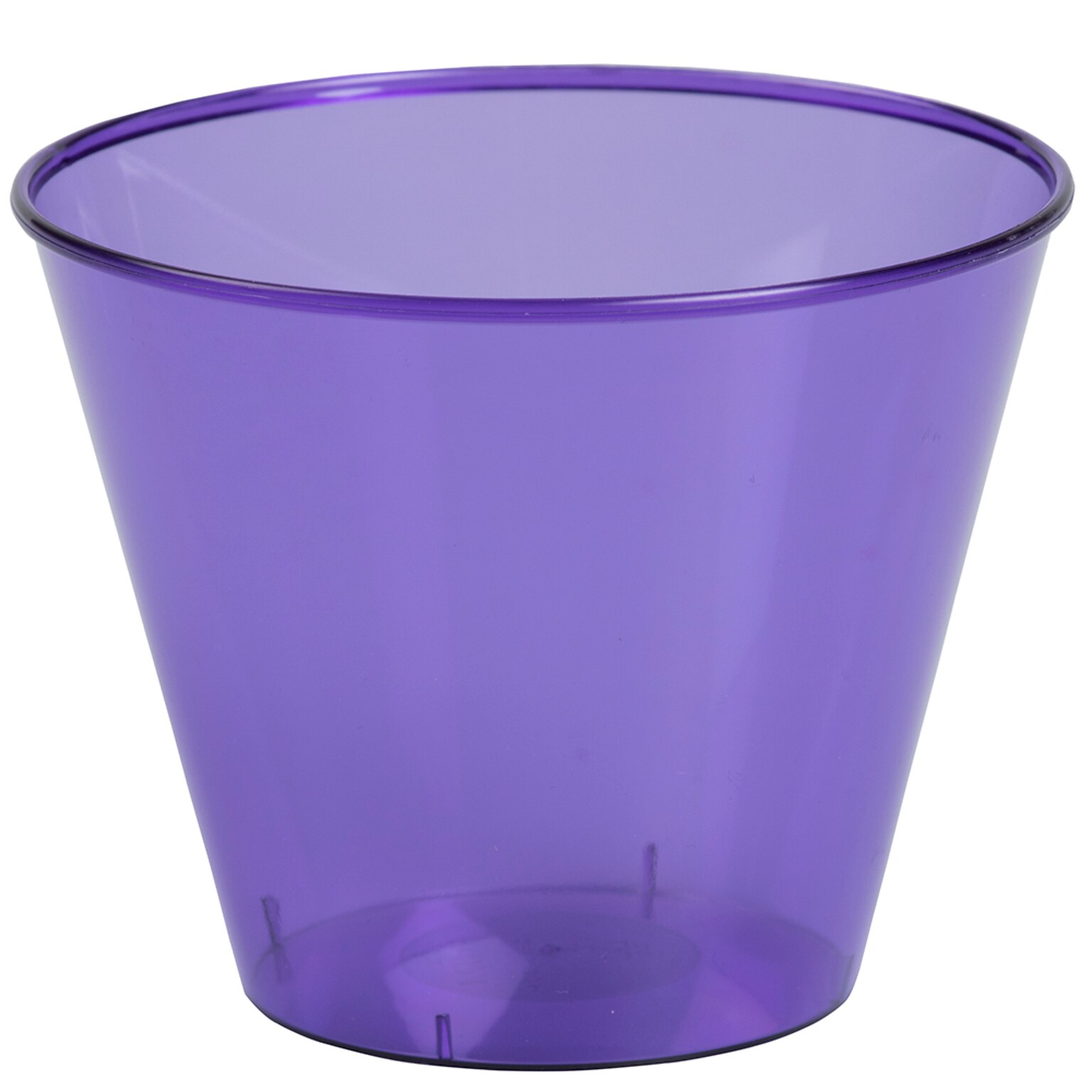 JAM PAPER Plastic Glasses Party Pack, 9 oz Tumblers, Purple Violet, 72 Hard Plastic Cups/Pack