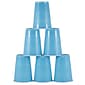 JAM PAPER Plastic Party Cups, 16 oz., Sea Blue, 20 Glasses/Pack (22555216SB)