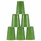 JAM PAPER Plastic Party Cups, 16 oz, Green, 20 Glasses/Pack
