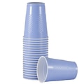 JAM PAPER Plastic Party Cups, 16 oz, Baby Blue, 20 Glasses/Pack