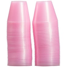 JAM PAPER Plastic Glasses Party Pack, 9 oz Tumblers, Baby Pink Pastel, 72 Hard Plastic Cups/Pack