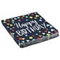 JAM PAPER Birthday Party Lunch Napkins, 6 1/2 x 6 1/2, Blue Banner, 16 Napkins/Pack