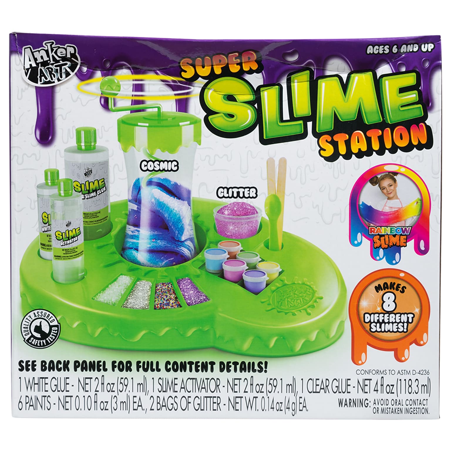 JAM Paper Anker Play Kids Board Game Playsets Super Slime Creation Station (450126DOM)