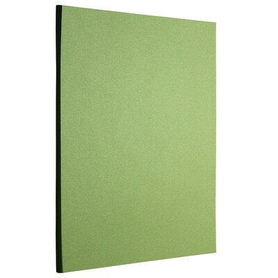 JAM PAPER Metallic Colored Paper, 32 lb., 8.5 x 11, Lime Green Stardream, 25 Sheets/Pack (1834387)