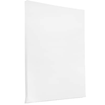 JAM Paper Glossy 2-Sided Tabloid Cardstock, 80 lb., 11 x 17, White, 50 Sheets/Pack (236937597)