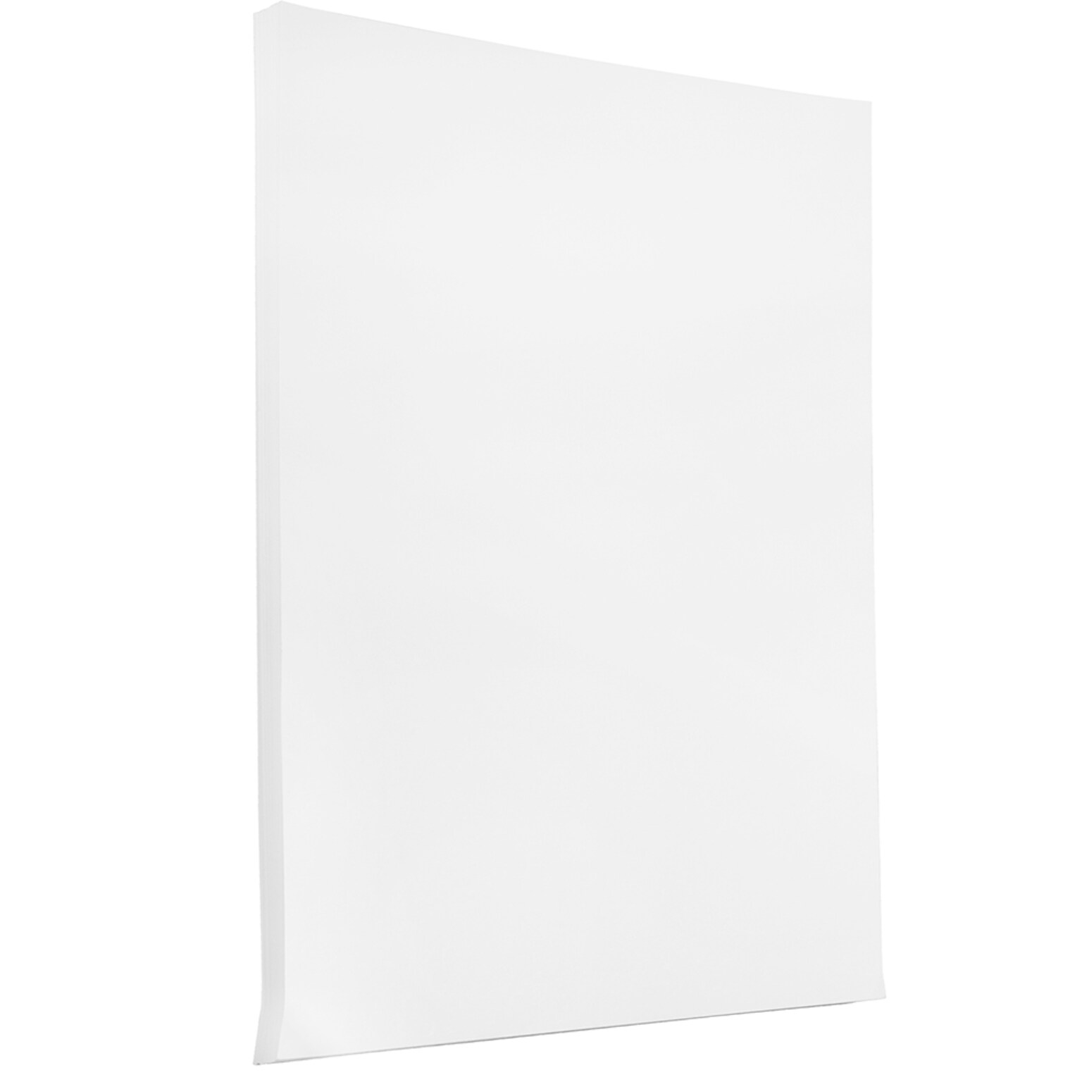 JAM Paper Glossy 2-Sided Tabloid Cardstock, 80 lb., 11 x 17, White, 50 Sheets/Pack (236937597)