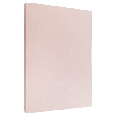 JAM Paper 30% Recycled Parchment Cardstock, 65 lb., 8.5 x 11, Salmon Pink, 50 Sheets/Pack (1713762