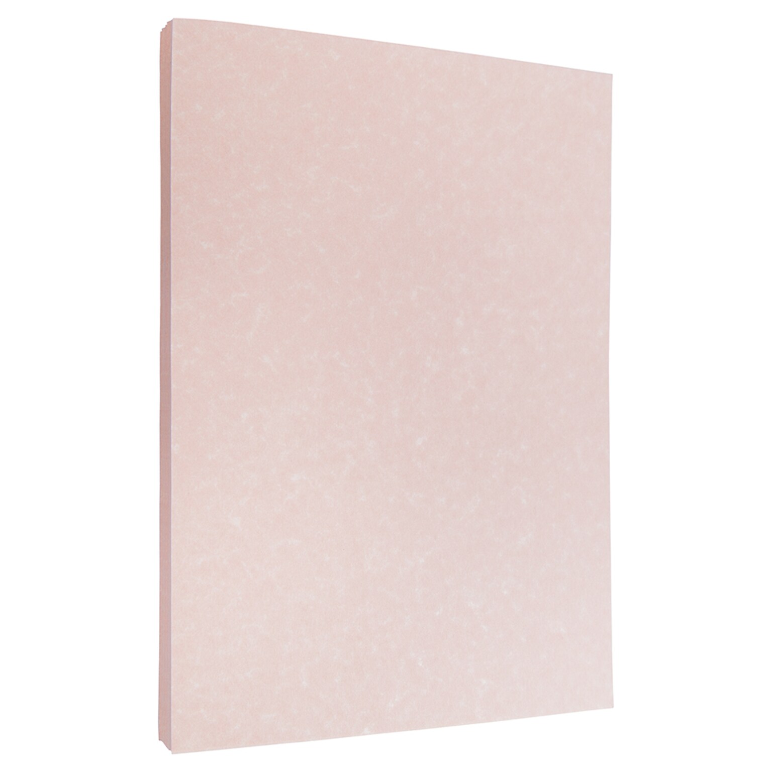 JAM Paper 30% Recycled Parchment Cardstock, 65 lb., 8.5 x 11, Salmon Pink, 50 Sheets/Pack (17137623)