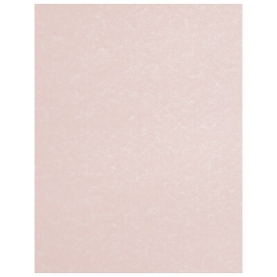 JAM Paper 30% Recycled Parchment Cardstock, 65 lb., 8.5" x 11", Salmon Pink, 50 Sheets/Pack (17137623)