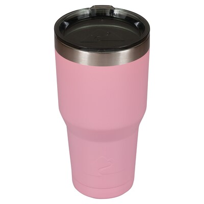 JAM PAPER Vacuum Insulated Metal Tumbler, 30 oz, Pink, Thermos Sold Individually