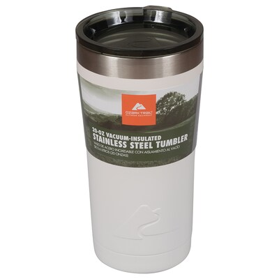 JAM PAPER Vacuum Insulated Metal Tumbler, 20 oz, White, Thermos Sold Individually