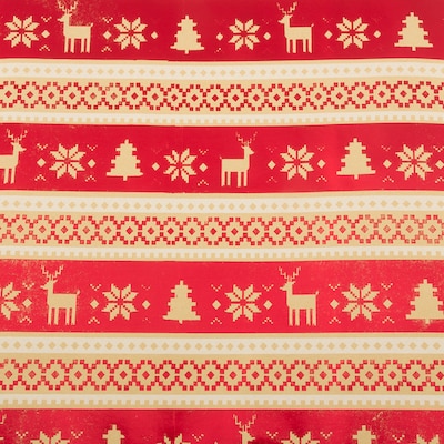 JAM Paper Christmas Wrapping Paper, 15 x 30, Pixel Christmas (165535316)