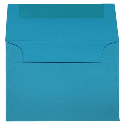 JAM Paper 4Bar A1 Invitation Envelopes, 3 5/8" x 5 1/8", Blue Recycled, 100/Pack (15805D)
