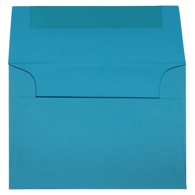 JAM Paper 4Bar A1 Invitation Envelopes, 3 5/8 x 5 1/8, Blue Recycled, 100/Pack (15805D)