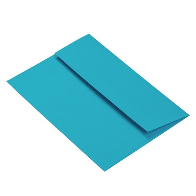 JAM Paper 4Bar A1 Invitation Envelopes, 3 5/8" x 5 1/8", Blue Recycled, 100/Pack (15805D)