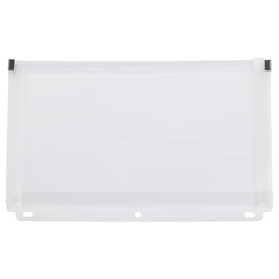 JAM Paper Clear #10 3 Hole Punch Binder Envelopes with Zip Closure, 6 x 9 1/2, Clear, 12/Pack (235