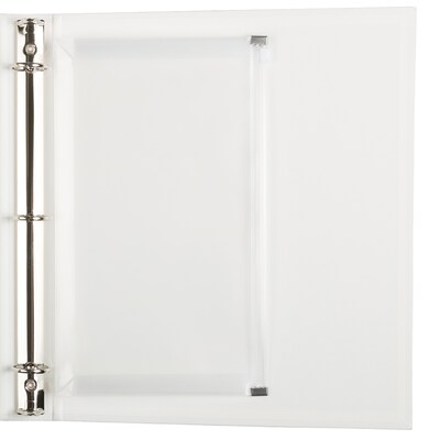 JAM Paper Clear #10 3 Hole Punch Binder Envelopes with Zip Closure, 6" x 9 1/2", Clear, 12/Pack (235731329D)