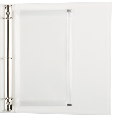 JAM Paper Clear #10 3 Hole Punch Binder Envelopes with Zip Closure, 6" x 9 1/2", Clear, 12/Pack (235731329D)