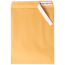 JAM Paper Open End Catalog Premium Envelopes with Peel & Seal Closure, 10 x 13, Brown Kraft Manila