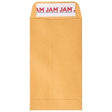 JAM Paper #5.5 Coin Business Envelopes with Peel & Seal Closure, 3 1/8 x 5 1/2, Brown Kraft Manila