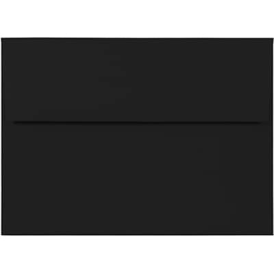 JAM Paper A7 Invitation Envelopes, 5 1/4 x 7 1/4, Smooth Black, 50/Pack (20114913I)
