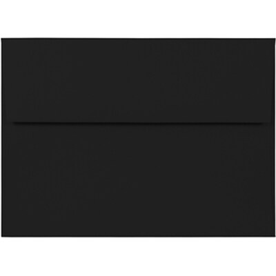 JAM Paper A7 Premium Invitation Envelopes, 5 1/4 x 7 1/4, Smooth Black, 100/Pack (20114913D)