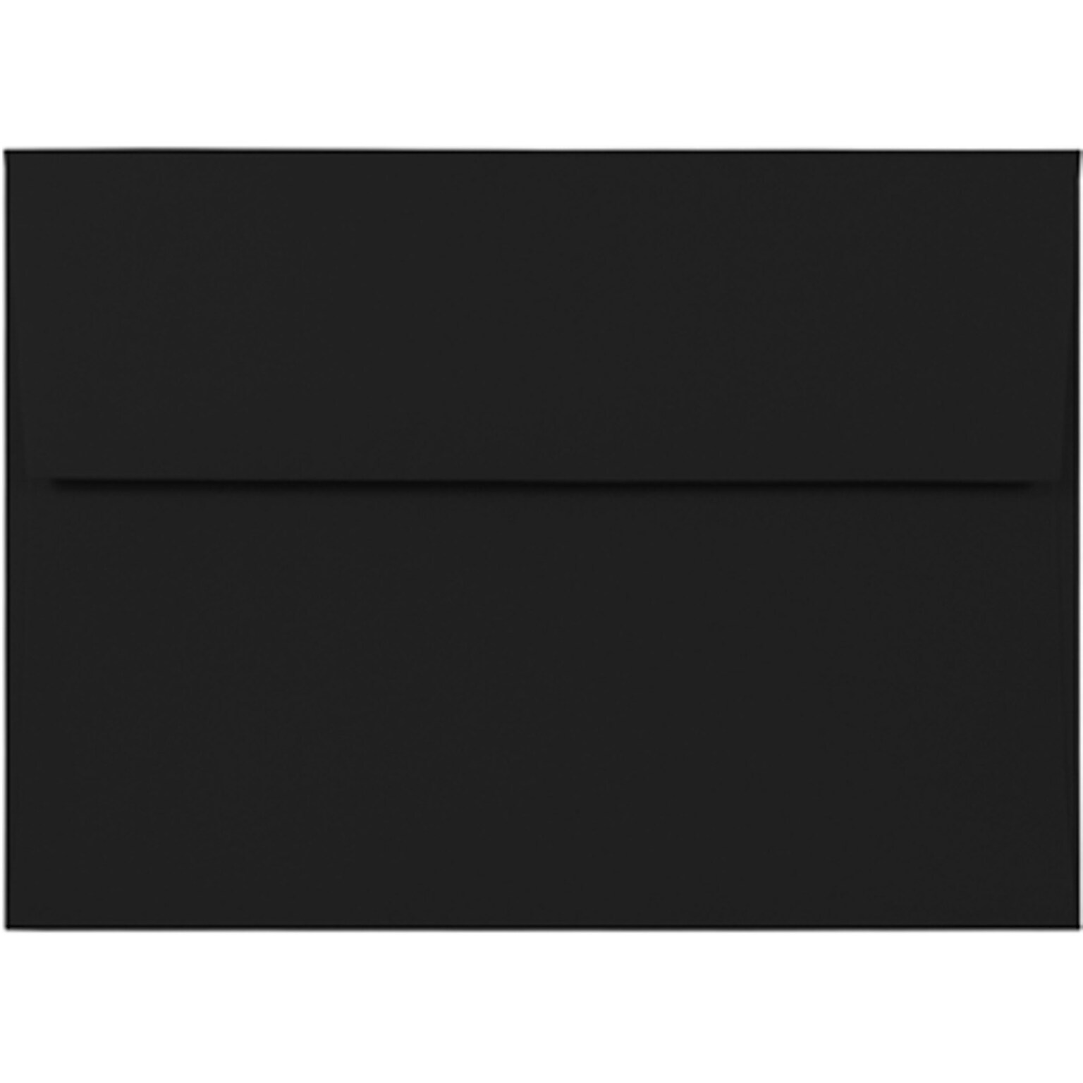 JAM Paper A7 Premium Invitation Envelopes, 5 1/4 x 7 1/4, Smooth Black, 100/Pack (20114913D)