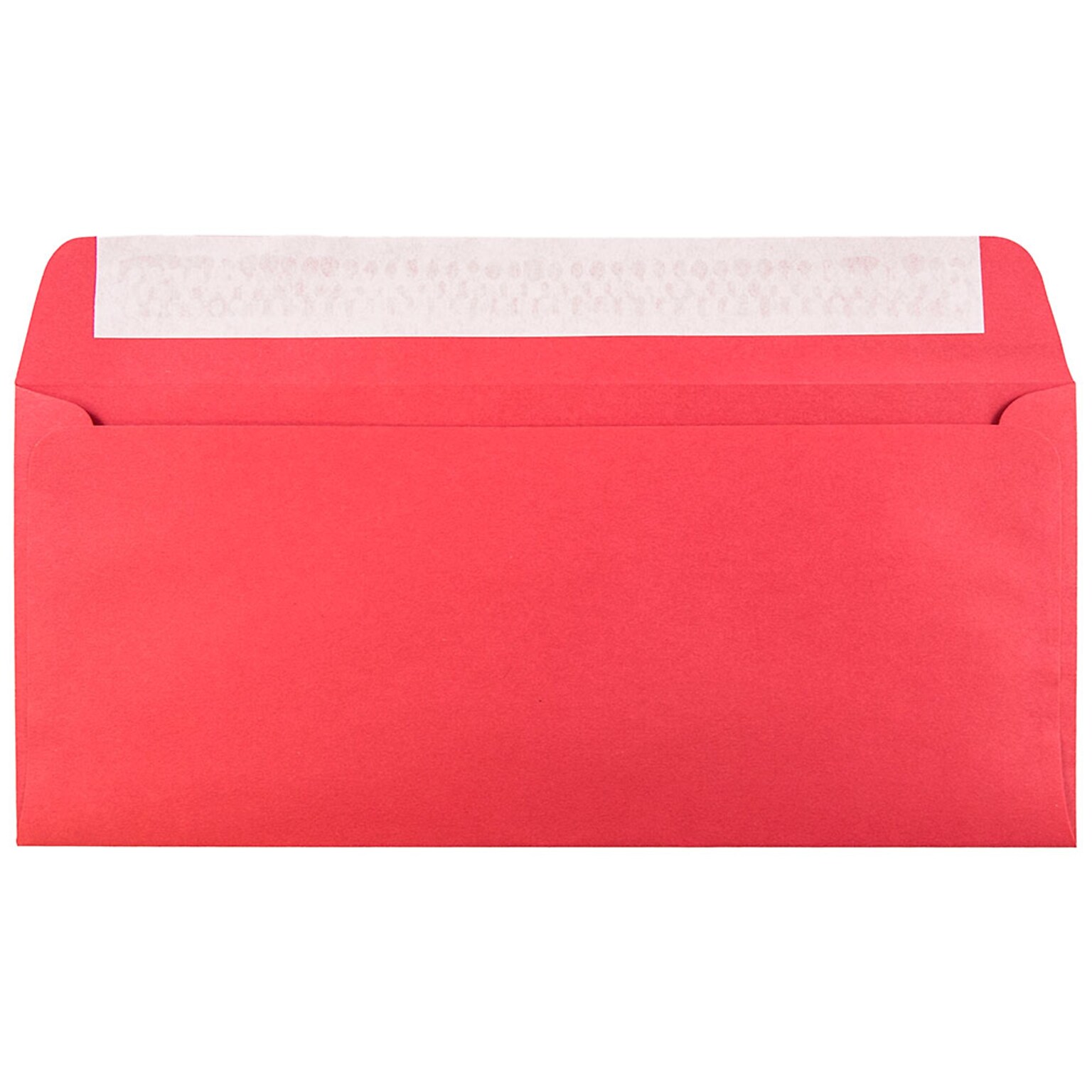 JAM Paper #10 Business Envelopes with Peel & Seal Closure, 4 1/8 x 9 1/2, Red Recycled, 100/Pack (11789D)