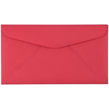 JAM Paper #6.75 Premium Commercial Envelopes, 3 5/8 x 6 1/2, Red, 50/Pack (1538694I)