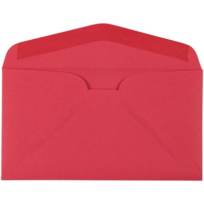 JAM Paper #6.75 Premium Commercial Envelopes, 3 5/8 x 6 1/2, Red, 50/Pack (1538694I)