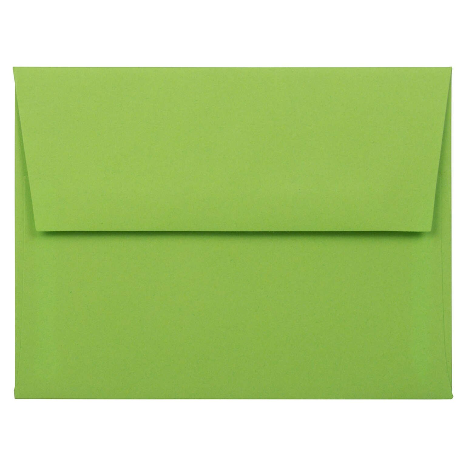 JAM Paper A2 Invitation Envelopes, 4 3/8 x 5 3/4, Citrus Lime, 50/Pack (1536470I)
