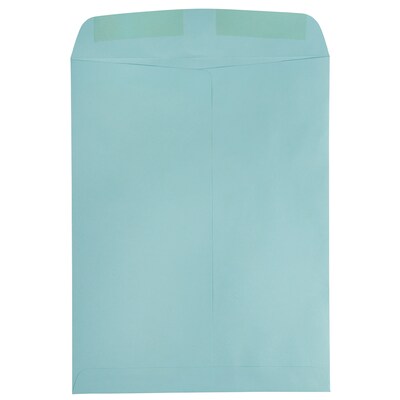 JAM Paper Open End Catalog Premium Envelopes, 10" x 13", Aqua Blue, 100/Pack (31287539D)
