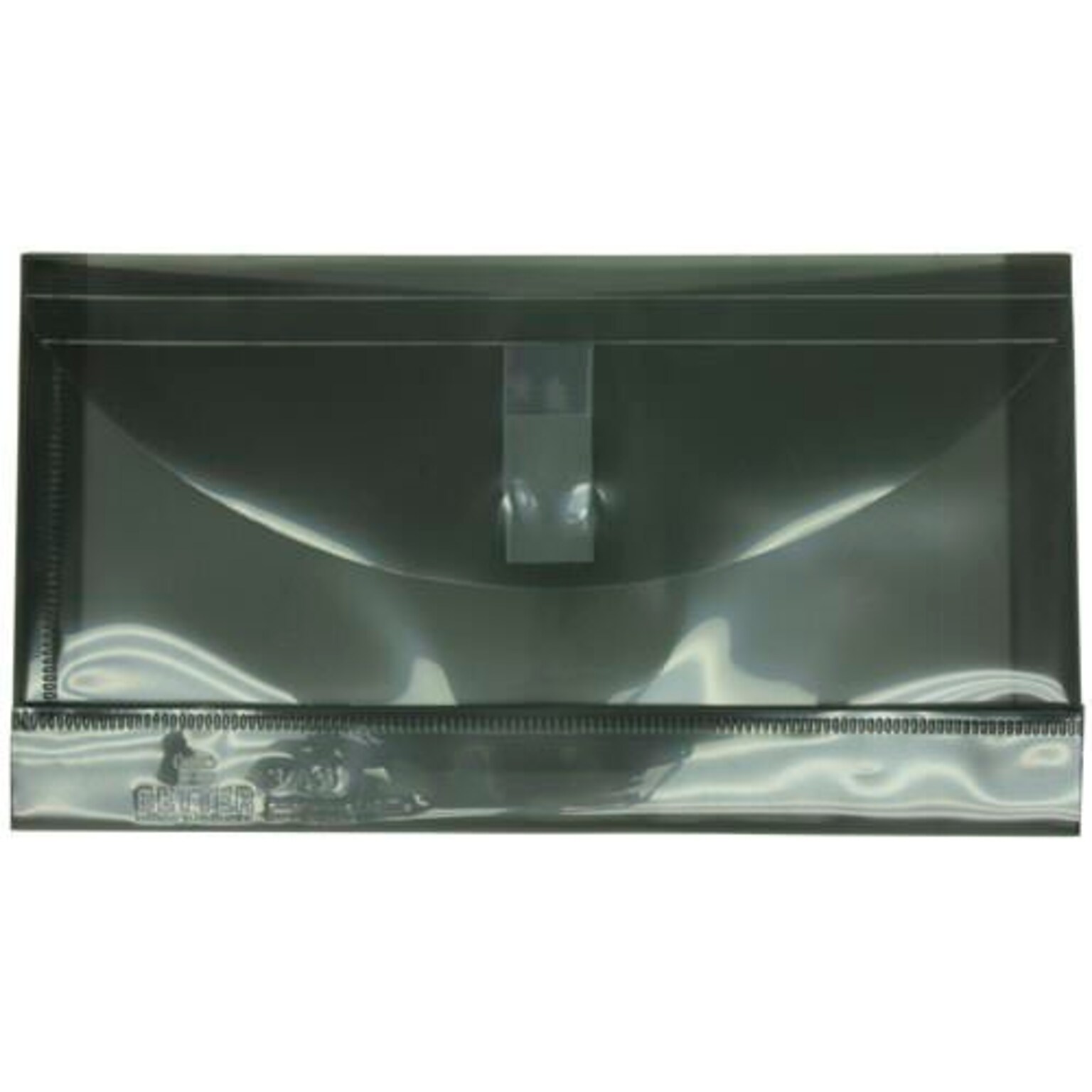 JAM Paper #10 Expansion Envelopes with Hook & Loop Closure, 5 1/4 x 10, Smoke Grey, 12/Pack (921V1SM)