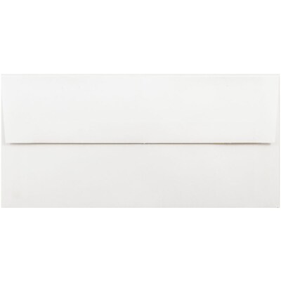 JAM Paper Foil Lined Invitation Envelopes, 3 7/8 x 8 1/8, White/Gold Foil, 50/Pack (32430262I)