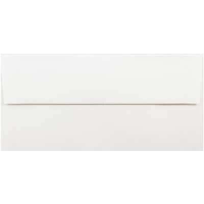 JAM Paper Foil Lined Invitation Envelopes, 3 7/8" x 8 1/8", White/Gold Foil, 50/Pack (32430262I)
