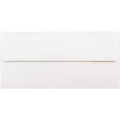 JAM Paper Foil Lined Invitation Envelopes, 3 7/8 x 8 1/8, White/Gold Foil, 50/Pack (32430262I)