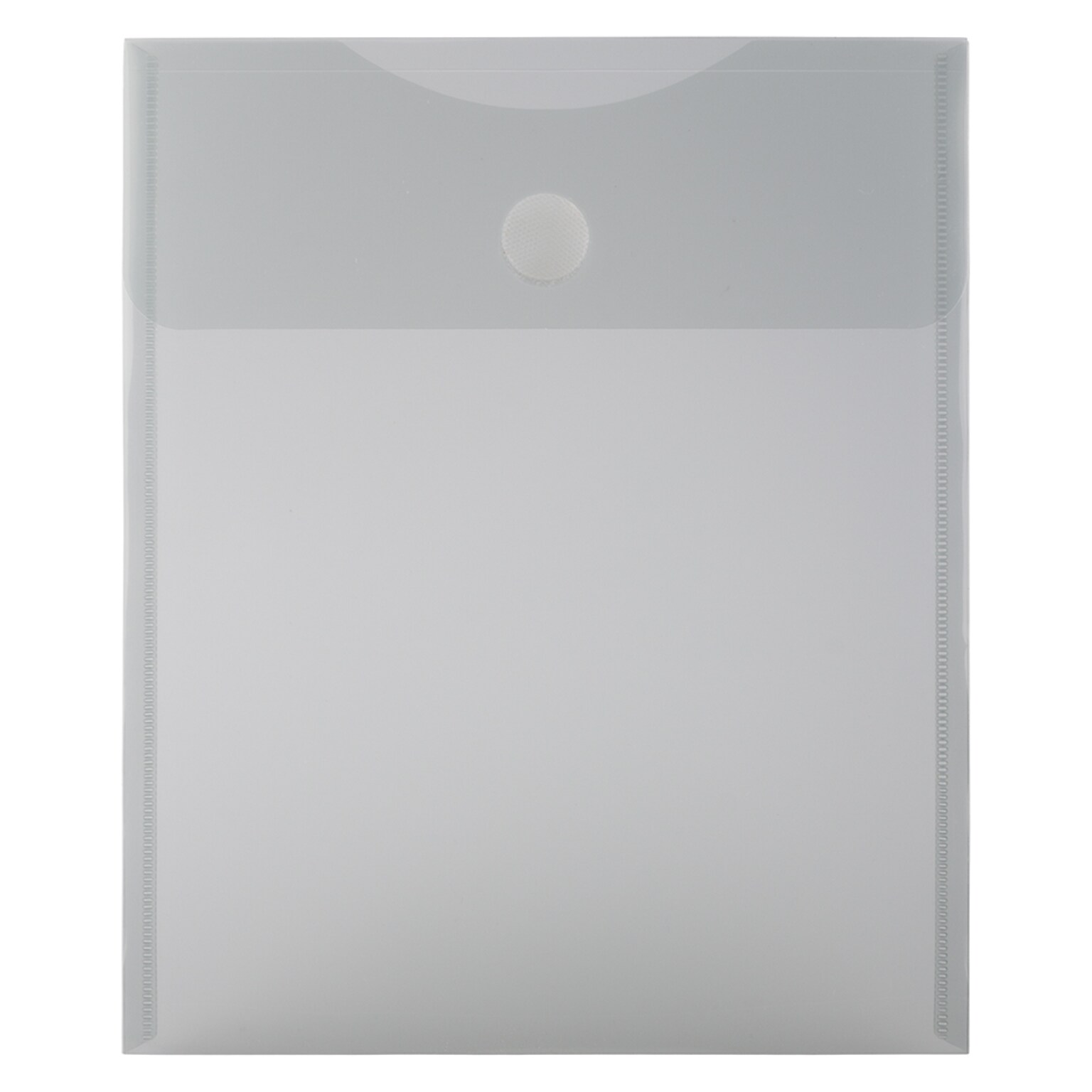 JAM Paper Open End Expansion Envelopes with Hook & Loop Closure, 9 3/4 x 11 1/2, Smoke, 12/Pack (14634946)