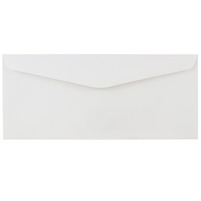 JAM Paper #10 Business Commercial Window Envelopes, 4 1/8 x 9 1/2, White, 25/Pack (1633173)