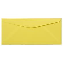 JAM Paper #9 Business Envelopes, 3 7/8 x 8 7/8, Ultra Lemon, 50/Pack (1536397I)