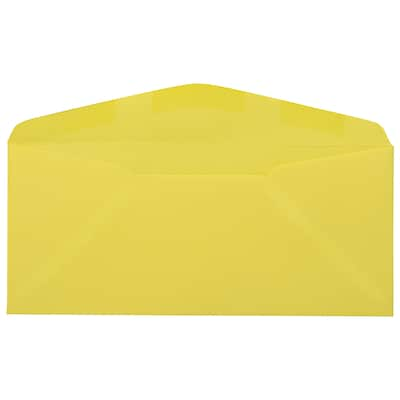 JAM Paper #9 Business Envelopes, 3 7/8 x 8 7/8, Ultra Lemon, 50/Pack (1536397I)