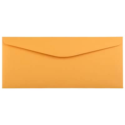 JAM Paper #11 Manila Envelopes, 4 1/2 x 10 3/8, Brown Kraft, 100/Pack (1633180A)