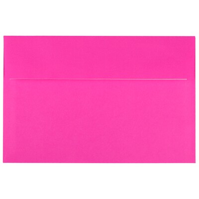 JAM Paper A9 Invitation Envelopes with Peel & Seal Closure, 5 3/4 x 8 3/4, Ultra Fuchsia Hot Pink,
