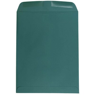 JAM Paper Open End Catalog Premium Envelopes, 10" x 13", Teal, 25/Pack (31287545D)
