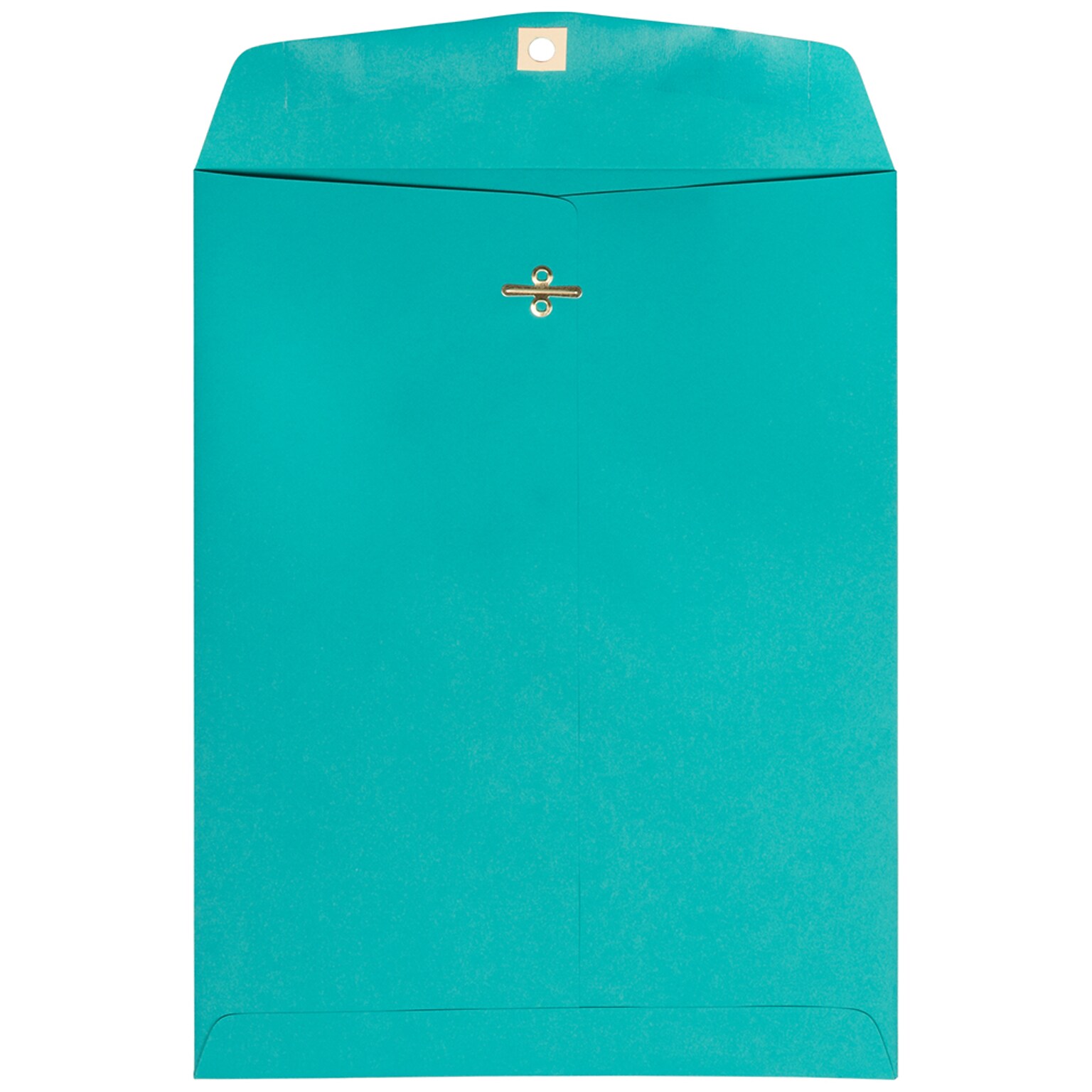 JAM Paper Envelopes with Clasp Closure, 9 x 12, Sea Blue Recycled, 50/Pack (900906997I)