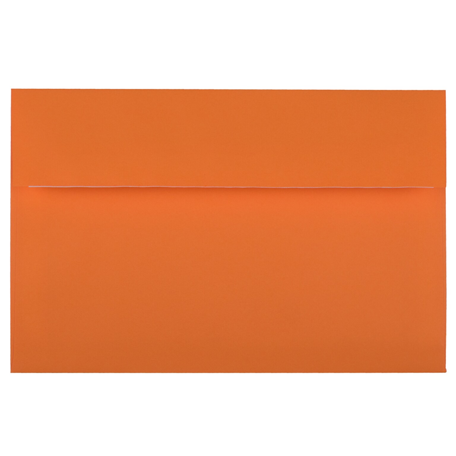 JAM Paper A9 Invitation Envelopes with Peel & Seal Closure, 5 3/4 x 8 3/4, Orange Recycled, 100/Pack (241137094)